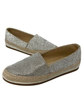 Anne Klein June Rhinestone Espadrille Loafer US 7.5